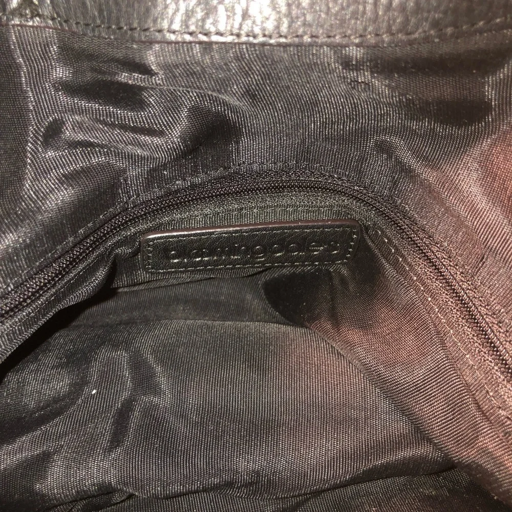 Bloomingdale's Large Double Tasseled Black Hobo Bag